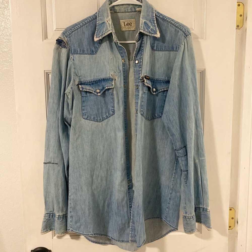 Vintage Lee Light Blue Denim Shirt